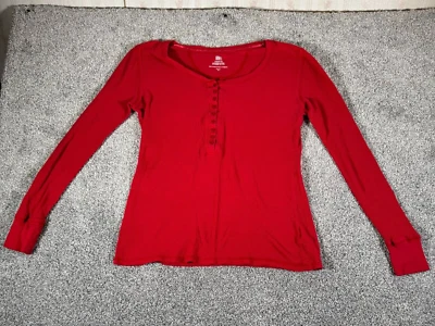 Top Glory Desteñido Mujer Grande Henley Waffle Weave Twilightcore Bella Swan Acogedor Foto 1 de 4