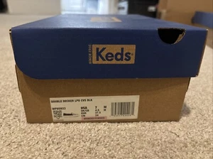 Keds Women’s Shoes Double Decker LPD CVS BLK Size 7M - Picture 1 of 3