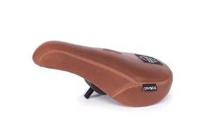 Eclat Bios Fat Padded Pivotal BMX Seat Brown Leather - Picture 1 of 4