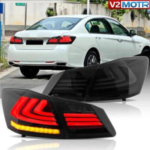 For Honda Accord Sedan 13-15 VLAND LED Smoked Tail Lights Assembly W/Sequential - Bild 1 von 14