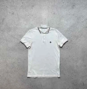 Moncler Luxus Polo T-Shirt weiß Gr. M - Bild 1 von 12
