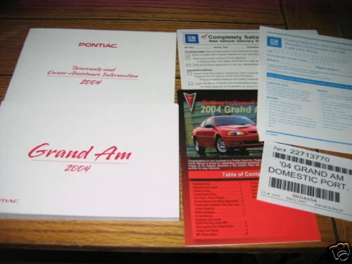 Pontiac Grand Am SE 2004 manual del propietario Grandam juego nuevo Foto 1 de 1