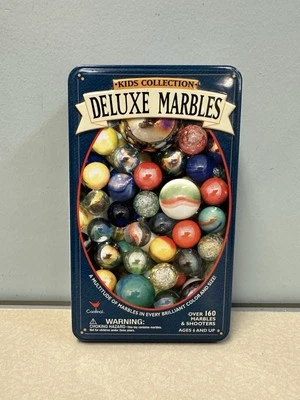 Colección de canicas de lujo de 160+ canicas y tiradores en lata, bolsa nueva sellada Foto 1 de 4