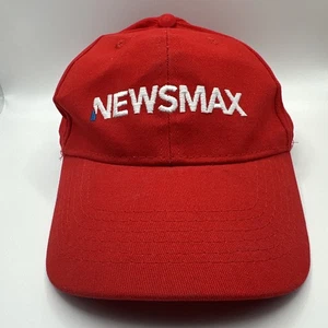 Gorra Newsmax Strapback Roja Talla Única Ajustable Bordada 6 Paneles - Imagen 1 de 5