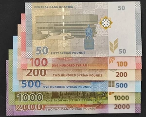 Syrie lot de 6 billets de 50/100/200/500/1 000/2 000 pounds neuf ( UNC ) - Picture 1 of 2
