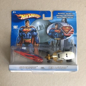 Hot Wheels DC Comics 2 Pack Superman vs Lex Luthor Die Cast Vehicles READ - Picture 1 of 8