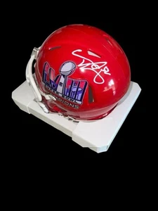 CREED HUMPHREY signed NFL KANSAS CITY CHIEFS SUPER BOWL SPEED Mini Helmet BAS - Picture 1 of 2