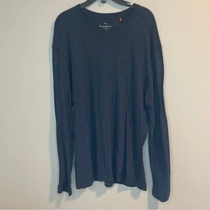 Tommy Bahama Island Calce Moderno Azul LS-cuello en V Camiseta XL - Imagen 1 de 6