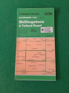 OS  PATH FINDER SHEET 1281 SHILLINGSTONE & TOLLARD   ROYAL  MAP 1:25 000 SCALE - Picture 1 of 1