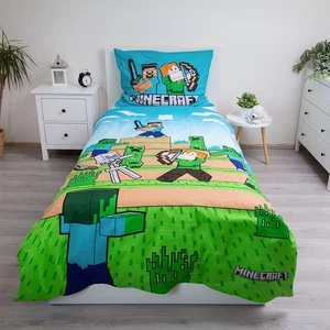 Minecraft Bettbezug Einzel + Euro Größe Kissenbezug We Got Das Wendbar Jungen - Bild 1 von 5