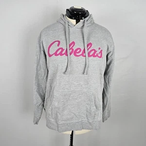Cabela's Hoodie Women's XL Gray and Pink Pullover Long Sleeve Drawstring - Picture 1 of 19