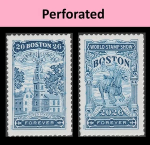 US 6029-6030 Boston World Stamp Show F single set 2 MNH 2025 - Picture 1 of 3