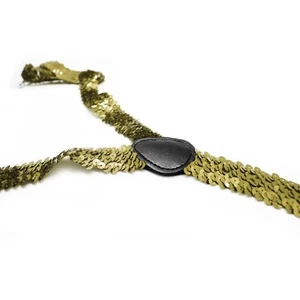 Unisex Adjustable Gold Y-Back Elastic Clip On Braces Suspenders for Men and - Picture 1 of 4