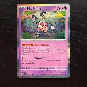 Mr. Mime 122/165 Pokemon 151 Scarler & Violet Holo Rare Card NM - Picture 1 of 2