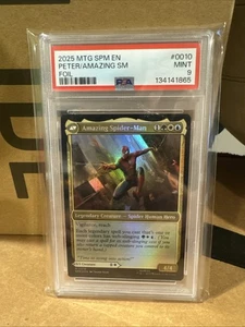 MTG - Marvel's Spider Man - Peter Parker, Amazing Spider-Man #0010 Foil - PSA 9 - Picture 1 of 2