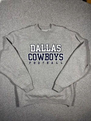 Moletom masculino vintage Dallas Cowboys Reebok gola redonda M cinza futebol americano NFL Y2K - Imagem 1 de 4