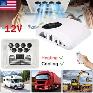 12V Rooftop Air Conditioner Camper Trailer RV Electric AC Unit Heat & Cool Kit - Picture 1 of 14
