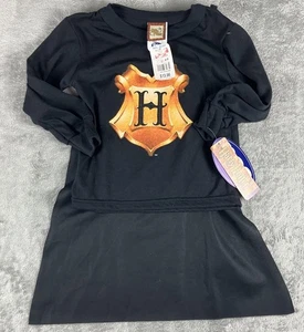 Vintage Y2K Harry Potter Boys Pajama Shirt With Cape PCA Size 4 Black - Picture 1 of 7