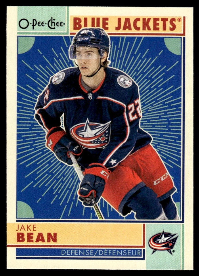 2022-23 O-Pee-Chee RETRO Jake Bean Columbus Blue Jackets #386 - Image 1 of 2