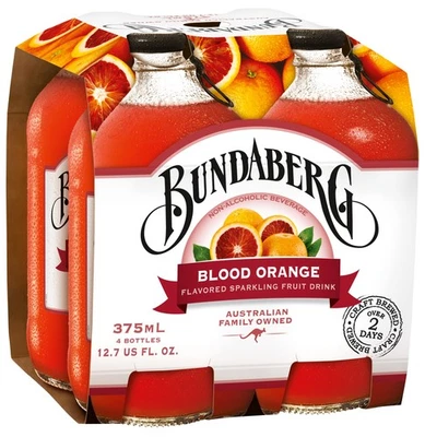 Bundaberg Sparking Fruit Drink, Blood Orange, 12.7 fl oz, 4 Count - Image 1 of 4