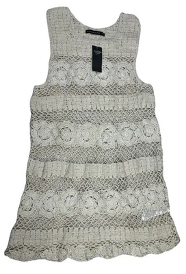 Camiseta sin mangas de punto beige para mujer Abercrombie & Fitch talla XS/S Foto 1 de 4