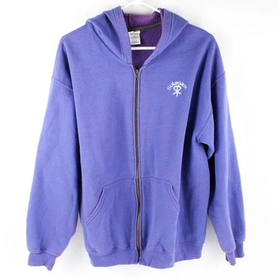 Sudadera con capucha para mujer Gildan Heavy Blend Sunriver Oregon púrpura con cremallera grande defectuosa Foto 1 de 4