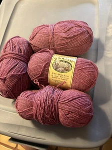 Lote de 4 madejas marca león hilo lana-facilidad rosa oscura brezo 139 - Imagen 1 de 7