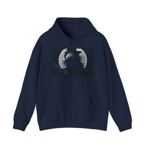 Unisex Hoodie, Einhorn Hexe Design, magisches Sweatshirt, Halloween Kostüm, - Bild 1 von 21