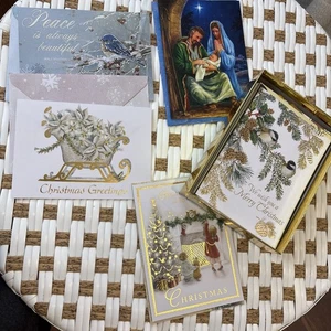 Lote de 40 Tarjetas de Navidad de Lujo con Sobres a Juego - Diseños Surtidos - Imagen 1 de 6