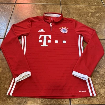 Bayern Munich 2016-17 Home Long Sleeve Soccer Jersey Adidas AI0051 Men’s small - Image 1 of 4