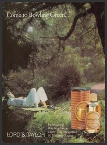 Bowling Green 1980s Print Advertisement 1987 Geoffrey Beene (Not the product) - Picture 1 of 1