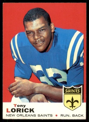1969 TOPPS TONY LORICK NEW ORLEANS SAINTS #61 EX - Image 1 of 2
