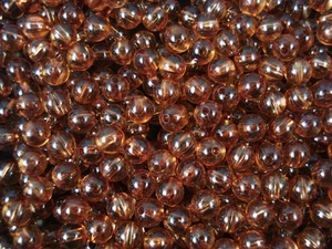 Beads Plastic 6mm Round Brown 25g DIY Jewellery Bracelets Earrings - Picture 1 of 2