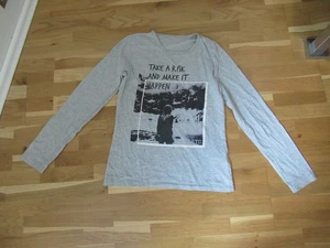 Langarmshirt,Shirt lang,Größe 164,grau - Bild 1 von 2