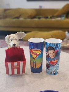 NEU Cinemark 2025 Superman Krypto 44 Unzen Tasse & Popcorn Eimer IN HAND MENGE 3 - Bild 1 von 14
