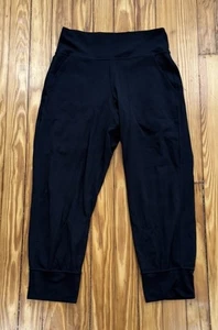 Lululemon Align Jogger Crop Pants Womens Size 6 Black Pockets Pull On 23" - Picture 1 of 3
