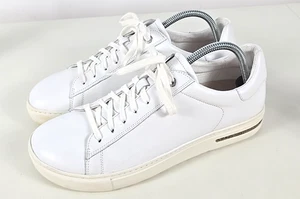 Birkenstock Unisex BEND LOW White Leather Comfort Sneakers W 11 M 9 /42 NARROW - Picture 1 of 7