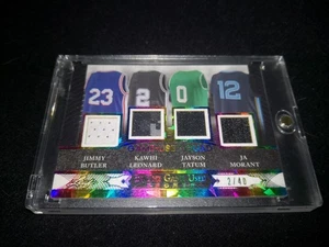 2024 LEAF In The Game-Used Jersey Butler/Leonard/Tatum/Ja Morant Quad Patch /40 - Picture 1 of 8