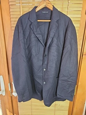 Designer John Varvatos Wool Cashmere Blend Long Blazer Jacket Overcoat 52r 42r - Image 1 of 4