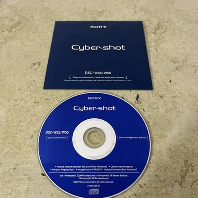 Sony Cybershot CD ROM Software DSC-W35-W55 - Image 1 of 2