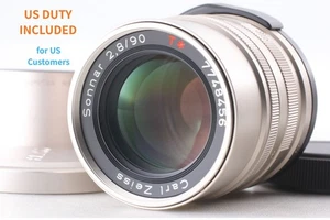 [ Top MINT w/ Hood ] Contax Carl Zeiss Sonnar 90mm f2.8 T Lens From JAPAN #1503 - Picture 1 of 9