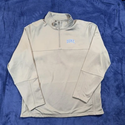 Pullover de golf Duke Nike para hombre XL gris calce térmico cuarto cremallera chaqueta de rendimiento Foto 1 de 4