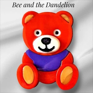 Niedlicher Teddybär ~ moderne Acryl 2D Lagenbrosche - Bild 1 von 6