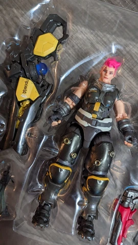 Overwatch Ultimates Zarya Action Figure Midnight Skin Complete New Loose 2019 Cover