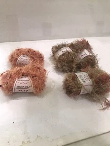 lot of 3 Jai Alai & 2 Flip Moda Dea yarn sunrise & raffia - Picture 1 of 8