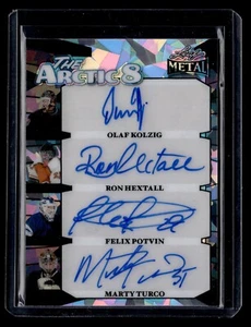 THE ARCTIC 8 2024 Leaf Metal Hockey Legends SILVER ICE #1/1 OCTO Auto - Picture 1 of 2