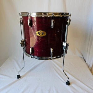 Pearl Vision SST Maple 16x13" Floor Tom - Red Lacquer - Picture 1 of 12