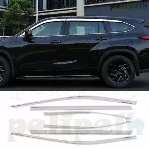 silver Window Visor Shades Sun Rain Guard 6pcs For Toyota Highlander 2020-2025 - Picture 1 of 8