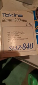 Tokina SMZ840 80-200mm F4 P/K Mount - Picture 1 of 11
