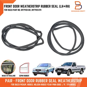 Sello de goma para puerta delantera resistente a la intemperie para camioneta Isuzu Rodeo Vauxhall Brava TF TFR - Imagen 1 de 12